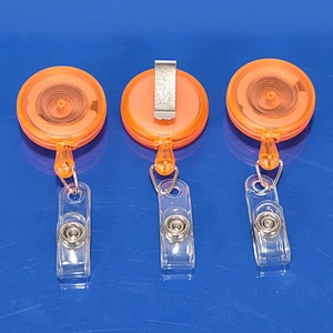 Popular Custom translucent plastic badge reel for promotional