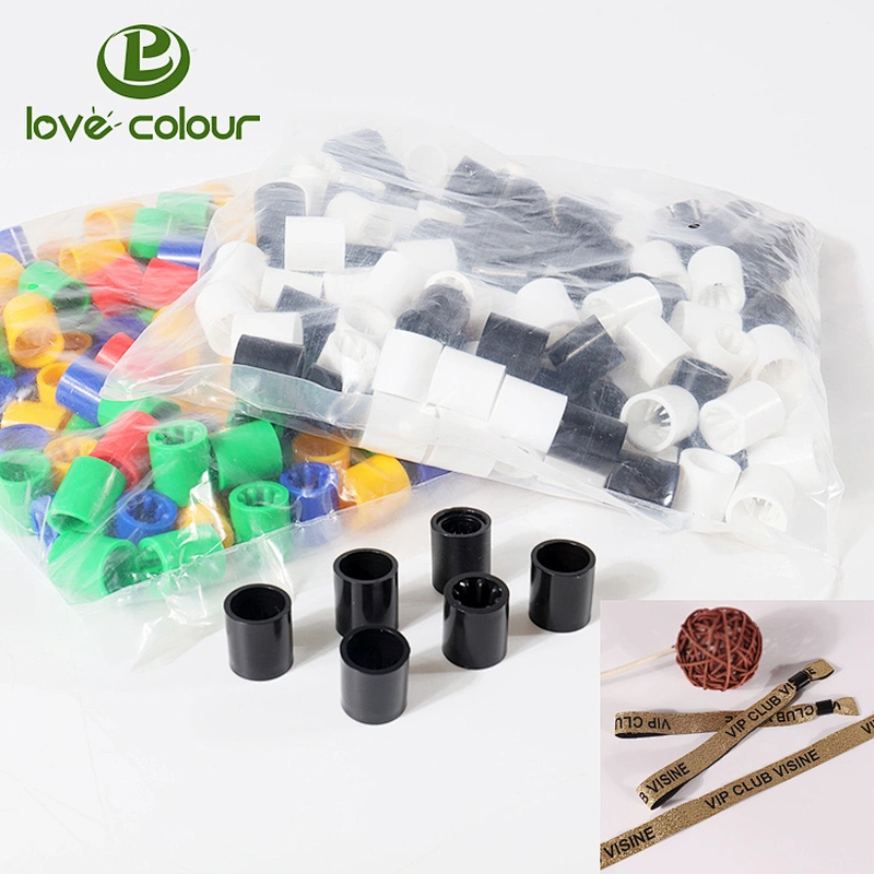 Colorful One way plastic snap closure wristband lock for wholesale