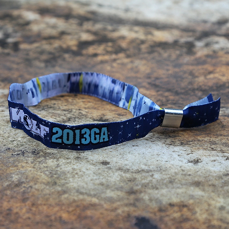 Polyester custom fabric personalized smart wristband for event promotion