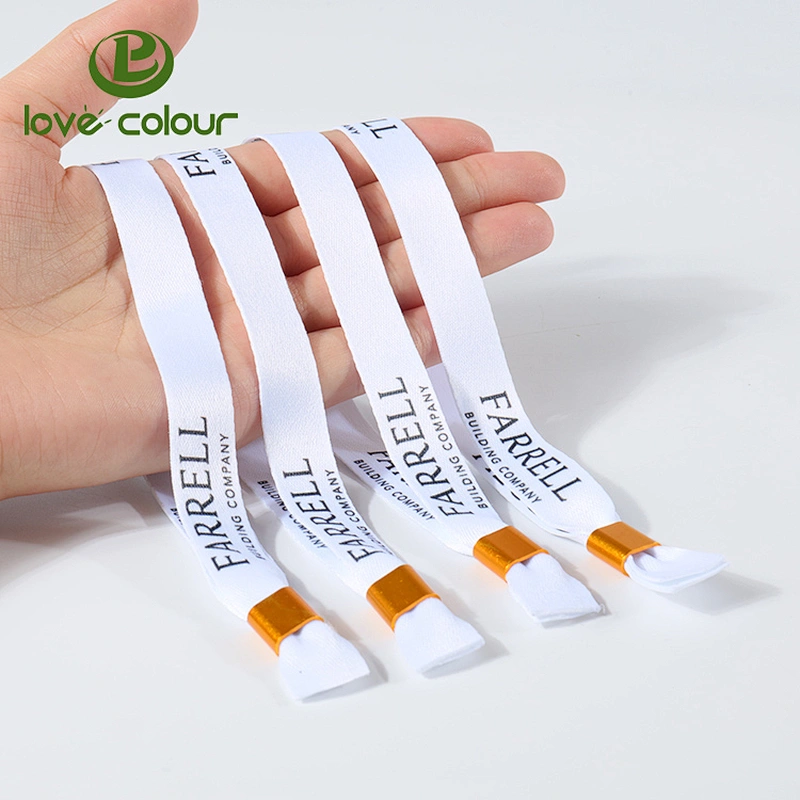 Custom LOGO fabric wristband sublimation polyester print wrist band