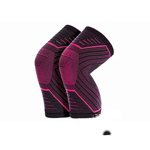 Compression Elastic Knee Sleeve Anti-slip Knitted Knee Brace Support for Men and Women Gym Running