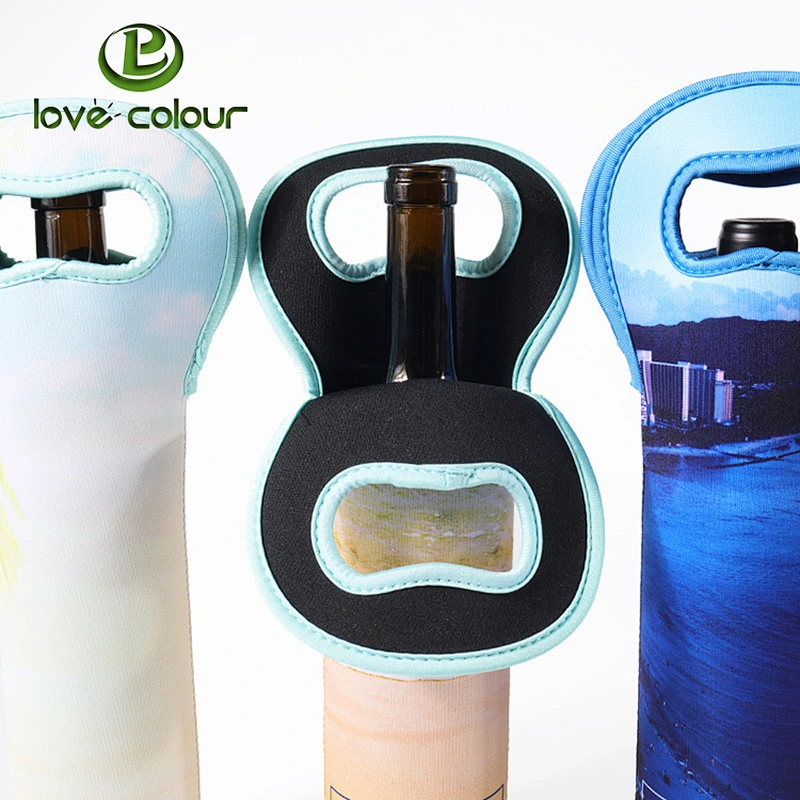 Custom Printing Neoprene Wine Cooler Bag Sleeve