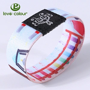 Customized logo Hot sale elastic wristband for decoration