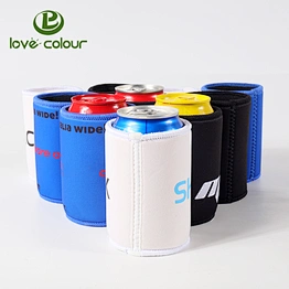 Custom foldable neoprene beer can cooler sleeve / printing logo stubby holder