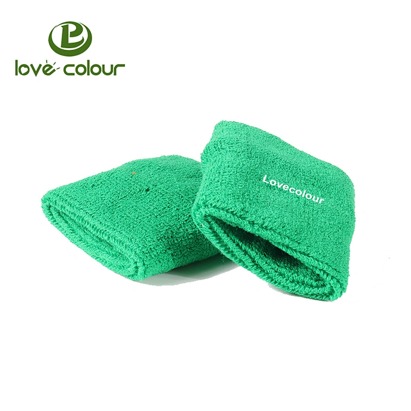 New product cotton sports jacquard sweat wristband wrist sweatband for running
