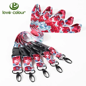 Custom polyester university event id neck ribbon personalised lanyards