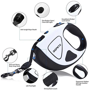 Personalized Retractable Ribbon Pet Training Dog Leash
