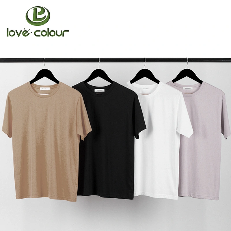 Factory custom cotton t-shirts with printing company team logo