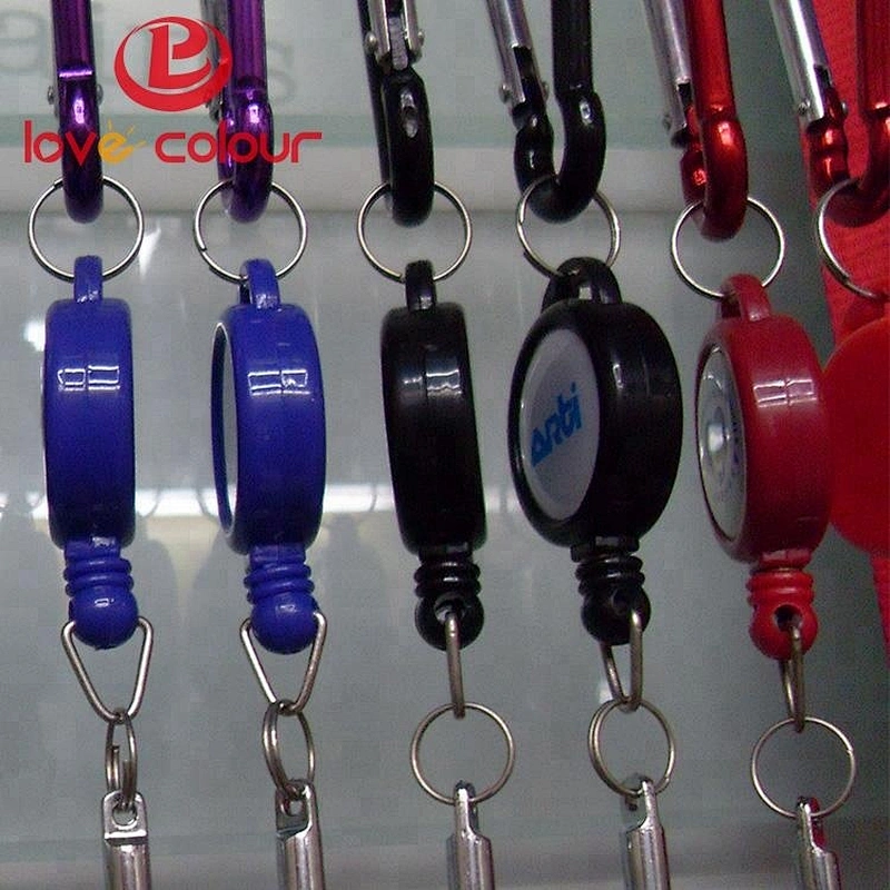 Name Badges Holders Retractable Reel with Keychain