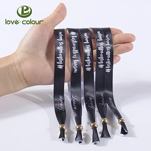 Cheap Eco Friendly Party Festival Event Printable Fabric Custom Wristbands
