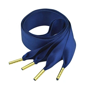 Factory wholesale flat satin ribbon shoelaces