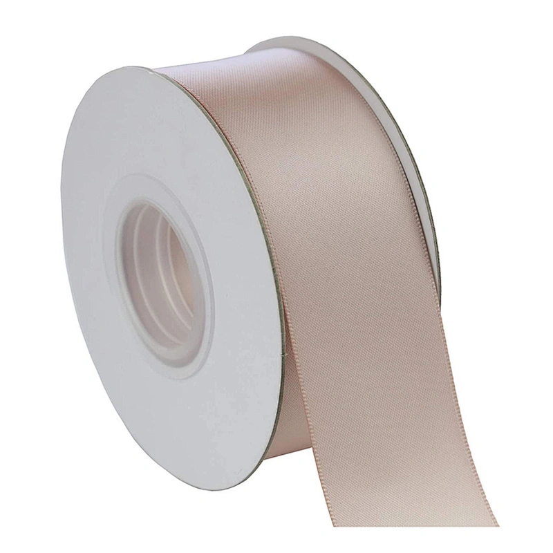 Custom Double Sided Satin Fabric Ribbon for Craft Gift Packaging