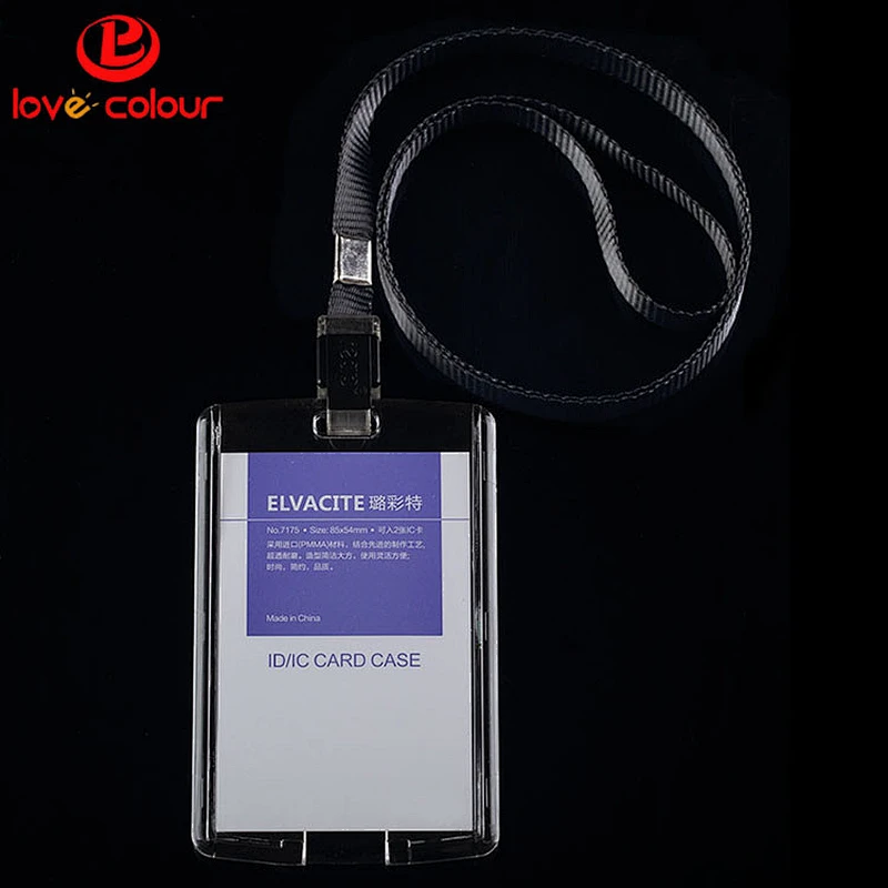 Wholesale high quality waterproof vertical id card holder