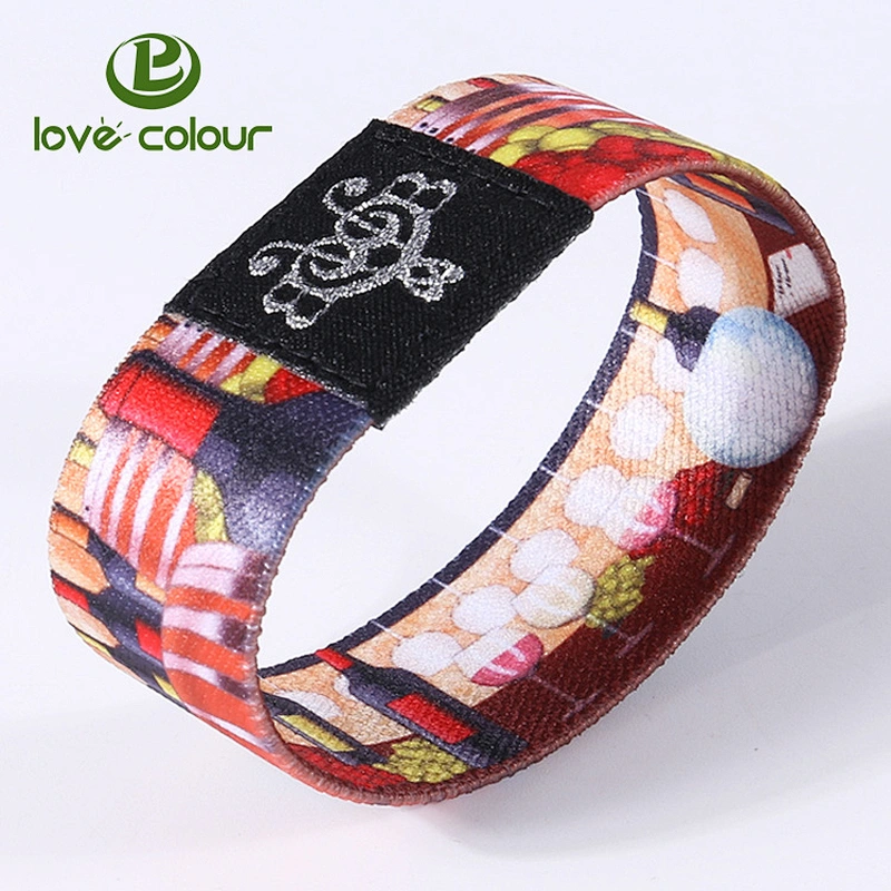 Guangzhou lovecolour company unique design custom elastic wristband
