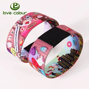Custom Polyester Stretchy Soft RFID NFC Elastic Wrist band For Events