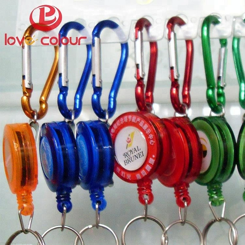 Name Badges Holders Retractable Reel with Keychain