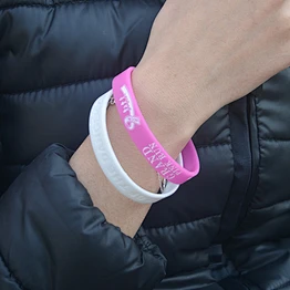Silicone wristbands 100% waterproof and designed hard-wearing