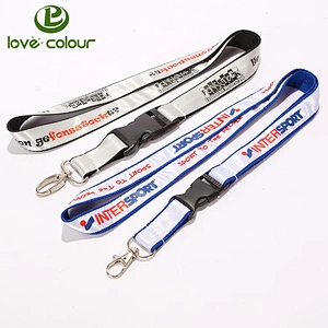 Promotional polyester custom woven in lanyards with your logo or text