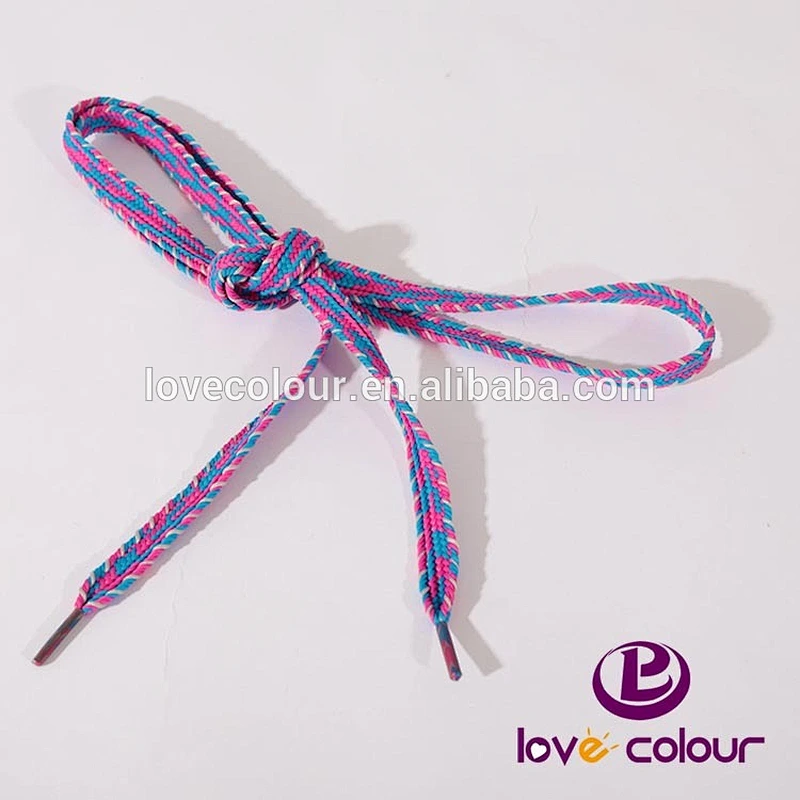 Blank Custom Polyester Flat Elastic Shoe laces without Logo