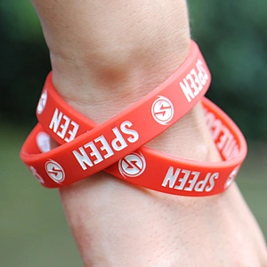 Popular Promotional Rubber Silicone Event Custom Thin Wristbands