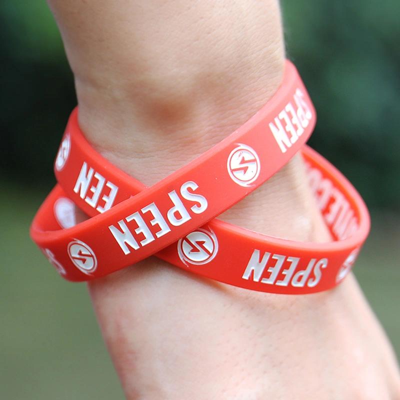 Popular Promotional Rubber Silicone Event Custom Thin Wristbands