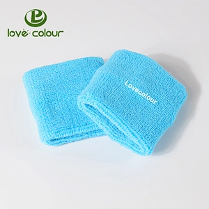 High breathable personalized custom blue sweatbands in bulk