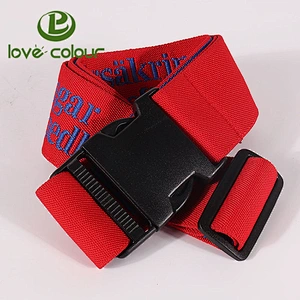 Custom Travel strap Durable adjustable luggage belt with detachable buckles