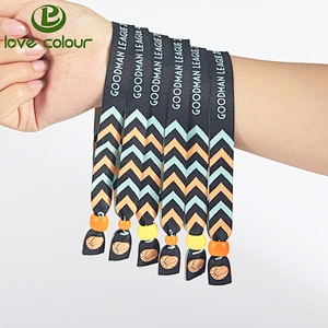 Popular custom oem cheap polyester thread bracelet blank wristband