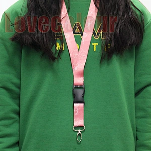 Polyester sublimation customized id lanyard necklace for events