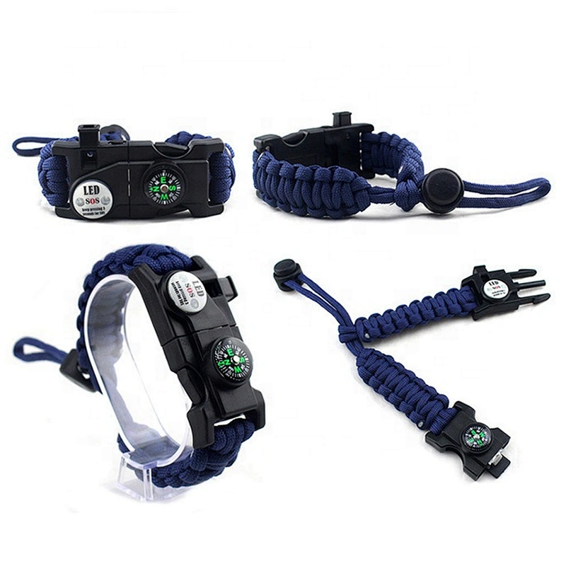 Outdoor Sport Camping and Hiking Multi-Function Weave Bracelet