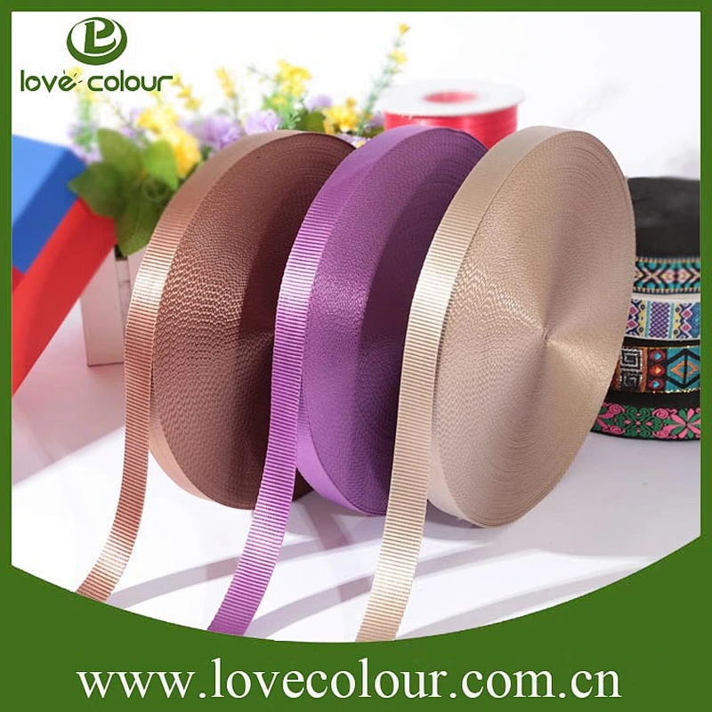 Factory manufacture popular pattern nylon webbing/nylon strap webbing