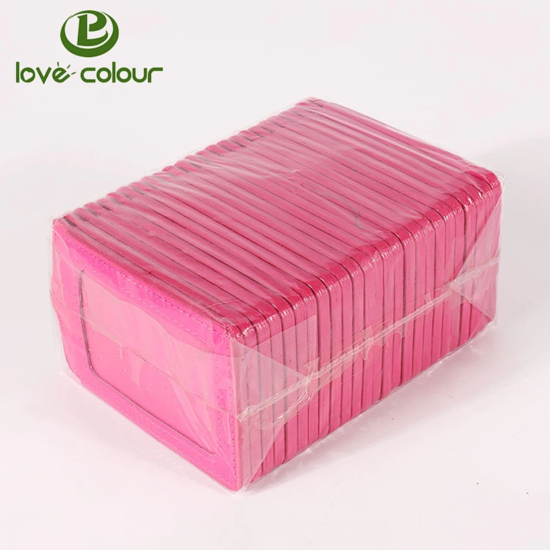 Cheap custom vertical pu leather card holder for school students