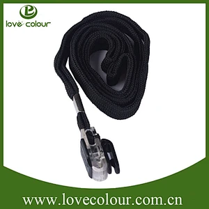 Wholesales in stock id card polyester lanyard neck strap
