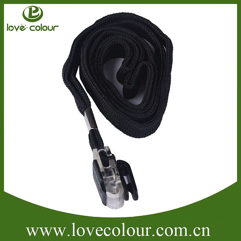 Wholesales in stock id card polyester lanyard neck strap