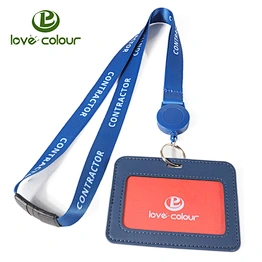 Promotional Custom Print Logo Neck Safety Polyester Lanyard Id Badge Holder Strap