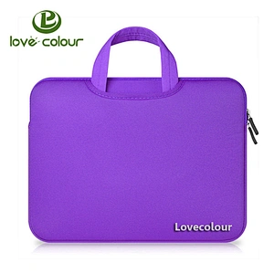 Custom Neoprene Laptop Sleeve Notebook Computer Tablet Carrying Bag Cover With Handle
