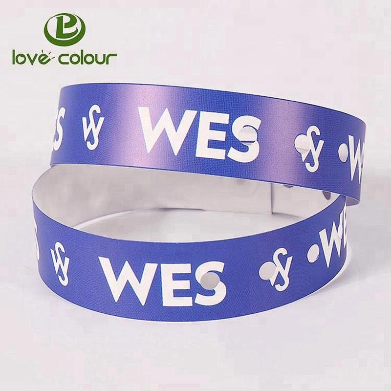 Custom pool bracelet / disposable pool vinyl wristband
