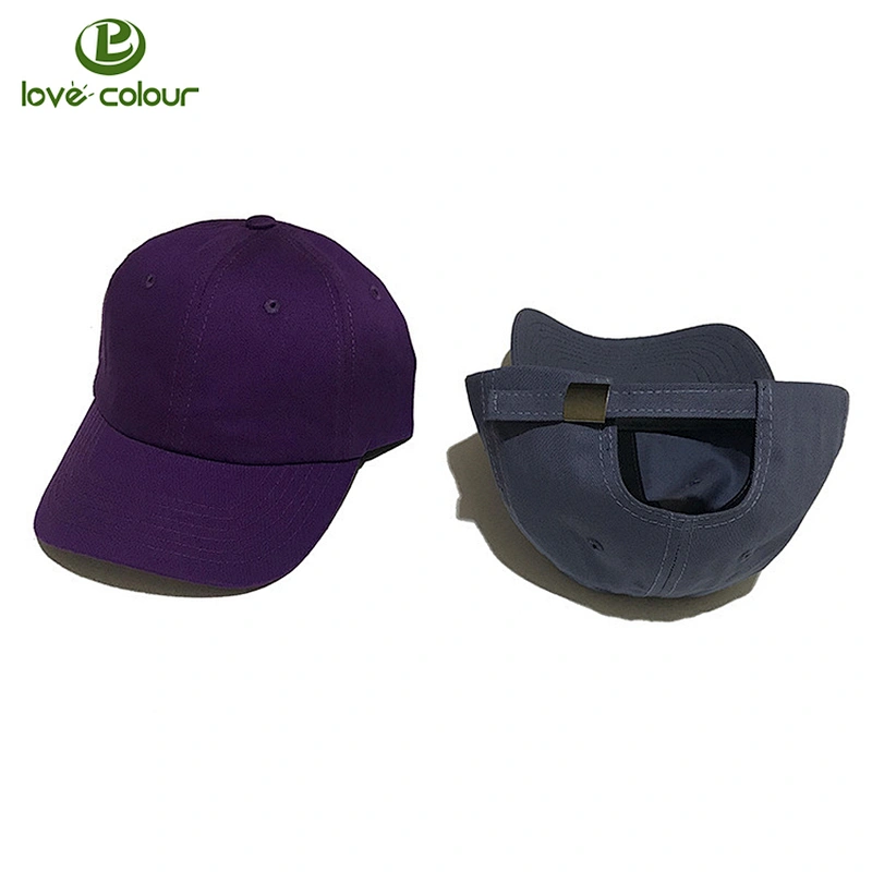 Plain design blank cotton baseball cap and hat