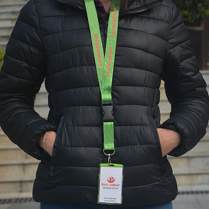 Custom Event Polyester Lanyard With Plastic Release Buckle For Hold Badge ID Holder