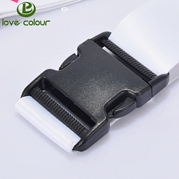 Custom bulk black plastic belt buckle 50mm