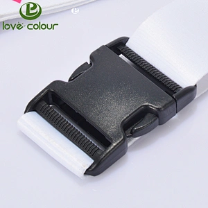 Custom bulk black plastic belt buckle 50mm