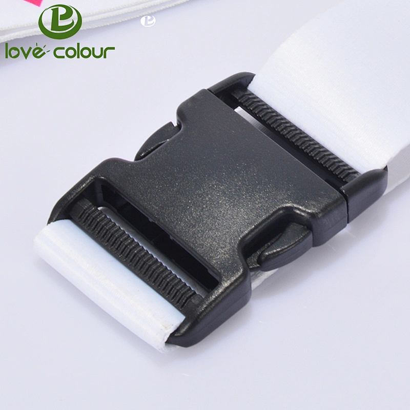 Custom bulk black plastic belt buckle 50mm