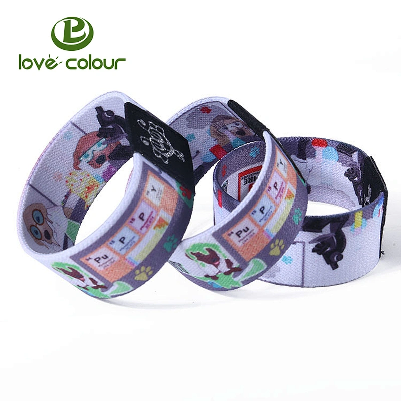 Custom Size Polyester Kid Elastic Bracelet for Game
