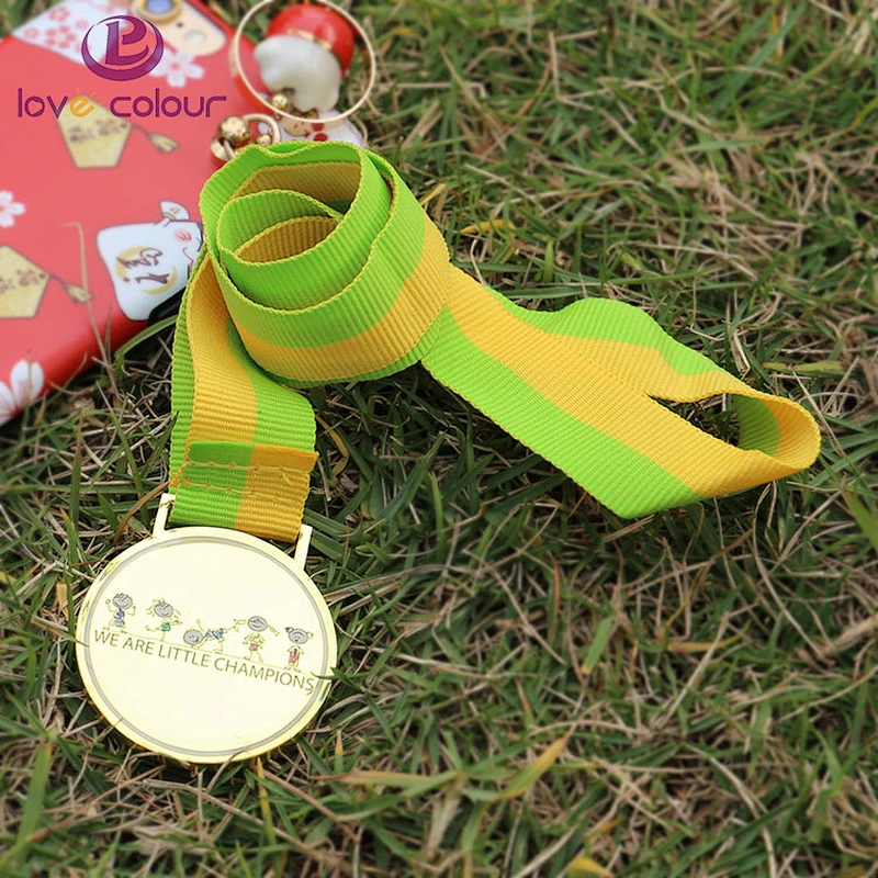 Polyester lanyard 38mm wide full color award ribbon for neck