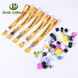 Lovecolour custom popular fabric cloth wristbands for festival events