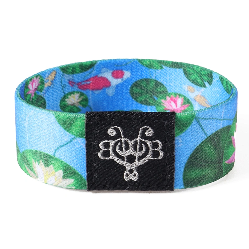Custom polyester elastic wristband with RFID for access control events