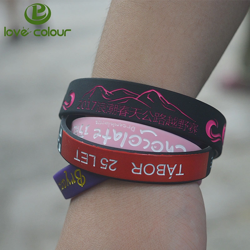 High quality cheap custom personalized silicone bracelets with your logo