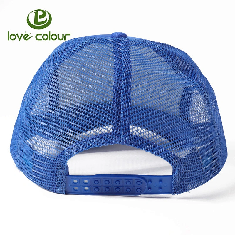 Customized advertising logo plain promotional foam mesh cap for outdoor