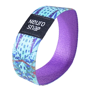 Heat Transfer Custom Logo RFID Elastic Wristband for Gifts