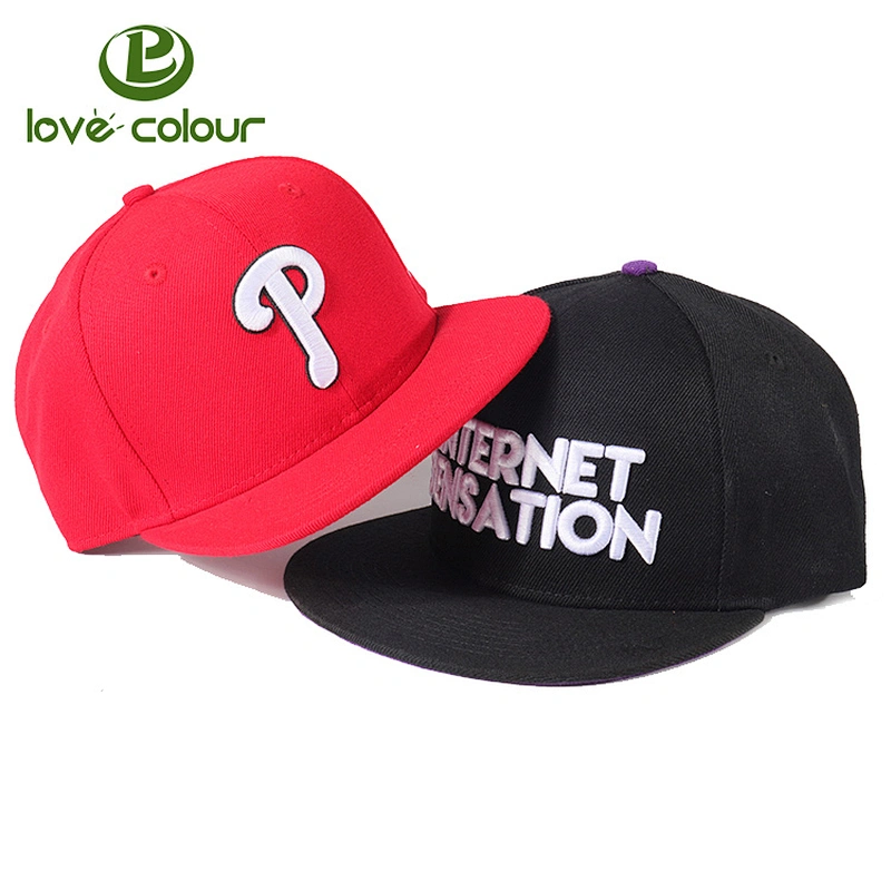 Customized Good Quality Baseball Caps Logo Embroidery Snapback Cap Cotton DJ Hip Hop Hats